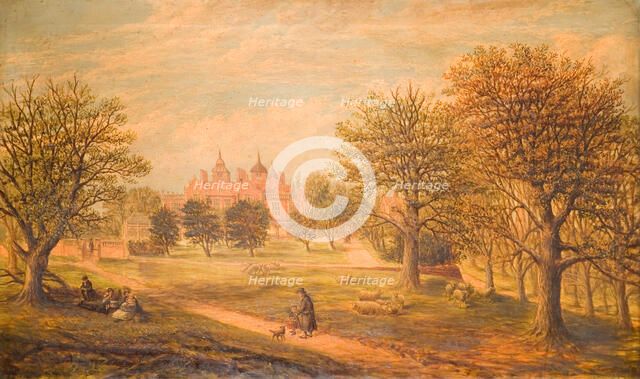 Aston Hall from the West, 1800-1900. Creator: J. Beardmore.