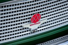 Aston Martin owners club badge on a 1961 Aston Martin DB4 GT previously owned by Donald Campbell. Creator: Unknown