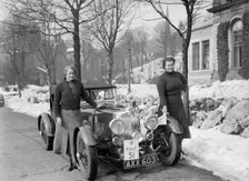 Aston Martin of Miss DL Bean, RAC Rally, 9-13 March 1937. Artist: Bill Brunell