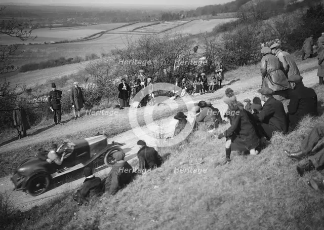 Aston Martin of Bertie Kensington-Moir, Essex Motor Club Kop Hillclimb, Buckinghamshire, 1922. Artist: Bill Brunell.