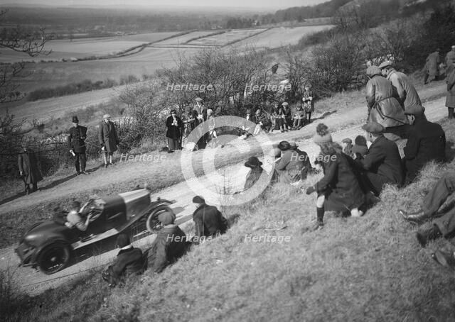 Aston Martin of Bertie Kensington-Moir, Essex Motor Club Kop Hillclimb, Buckinghamshire, 1922. Artist: Bill Brunell.