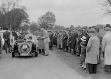 Aston Martin of JJ Boyd-Harvey at the RSAC Scottish Rally, 1934. Artist: Bill Brunell