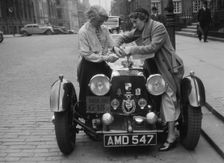 Aston Martin of Kitty Brunell at the RSAC Scottish Rally, 1933. Artist: Bill Brunell