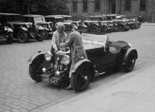 Aston Martin of Kitty Brunell at the RSAC Scottish Rally, 1933. Artist: Bill Brunell