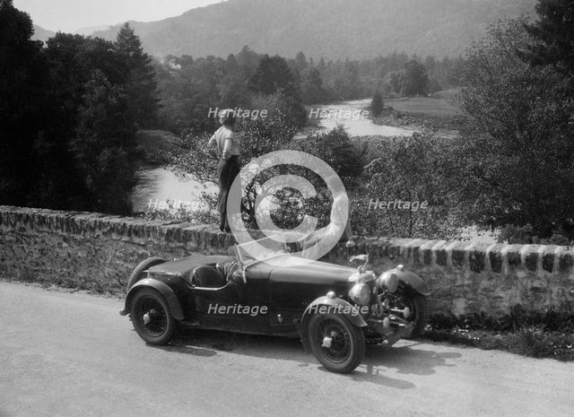 Aston Martin of Kitty Brunell at the RSAC Scottish Rally, 1933. Artist: Bill Brunell.