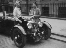 Aston Martin of Kitty Brunell at the RSAC Scottish Rally, 1933. Artist: Bill Brunell