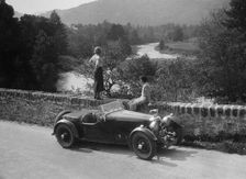 Aston Martin of Kitty Brunell at the RSAC Scottish Rally, 1933. Artist: Bill Brunell
