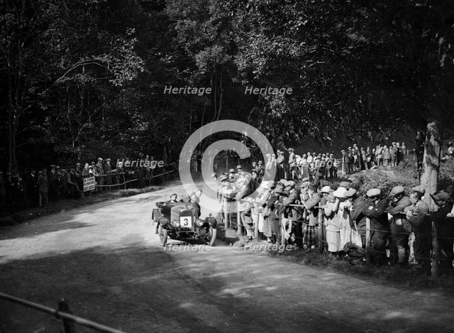 Aston Martin of Winifred Pink competing in the MAC Shelsley Walsh Hillclimb, Worcestershire, 1923. Artist: Bill Brunell.