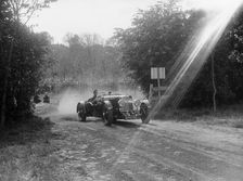Aston Martin, Bugatti Owners Club Hill Climb, Chalfont St Peter, Buckinghamshire, 1935. Artist: Bill Brunell