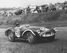 Aston Martin DB3S, Graham Hill, Brands Hatch 1957. Creator: Unknown