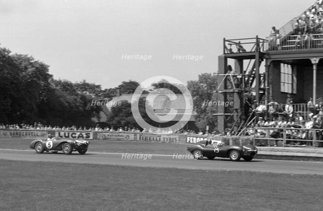Aston Martin DB3S, Reg Parnell, Aintree 1955. Creator: Unknown.