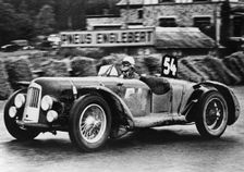 Aston Martin DB1 at Spa 1948, Horsfall-Johnson. Creator: Unknown