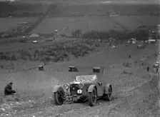 Aston Martin Sports competing in the London Motor Club Coventry Cup Trial, Knatts Hill, Kent, 1938. Artist: Bill Brunell