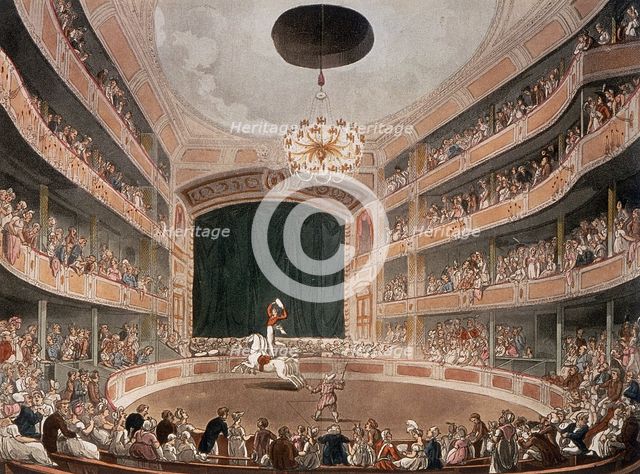 Astley's Royal Amphitheatre, Lambeth, London, before 1895. Creators: Thomas Rowlandson, Augustus Charles Pugin.