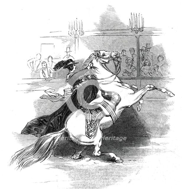 Astley's - scene in the Circle, 1845. Creator: Unknown.