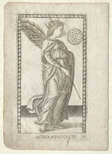 Astrology (from the Tarocchi, series C: Liberal Arts, #29), before 1467. Creator: Master of the E-Series Tarocchi (Italian, 15th century)