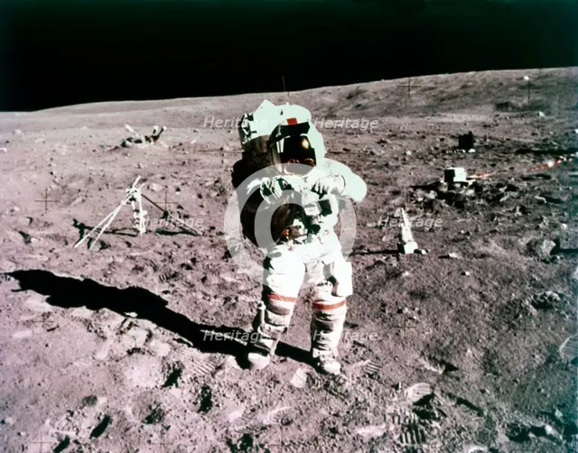 Astronaut John Young on the lunar surface, Apollo 16 mission, 21 April 1972. Creator: Charles Duke.