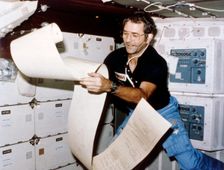 Astronaut Richard Truly, second Space Shuttle flight, November 1981. Creator: NASA
