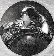 Astronomy - painted by J. Sant, 1850. Creator: Unknown