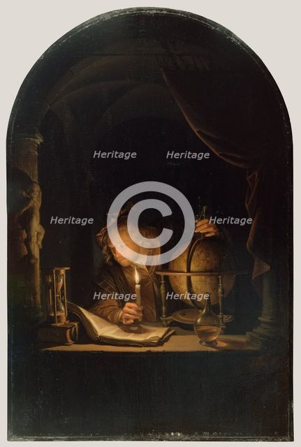 Astronomer by Candlelight, late 1650s. Creator: Gerrit Dou.