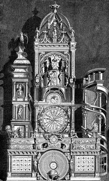 Astronomical clock of Strasbourg Cathedral, 1573, (1870)