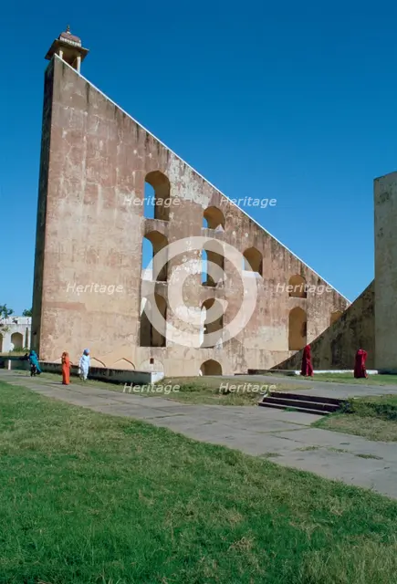 Astronomical instrument, Jaipur Observatory, Rajasthan, India.  Creator: Vivienne Sharp.