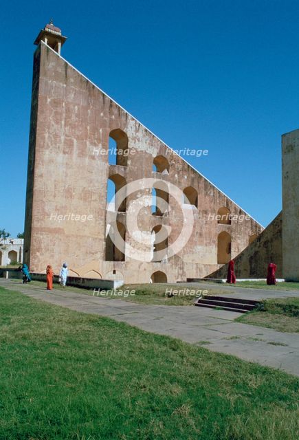 Astronomical instrument, Jaipur Observatory, Rajasthan, India.  Creator: Vivienne Sharp.