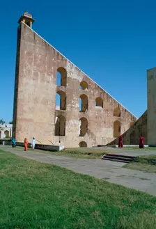 Astronomical instrument, Jaipur Observatory, Rajasthan, India. Creator: Vivienne Sharp