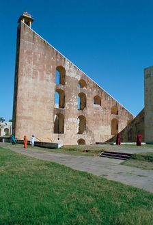 Astronomical instrument, Jaipur Observatory, Rajasthan, India. Creator: Vivienne Sharp