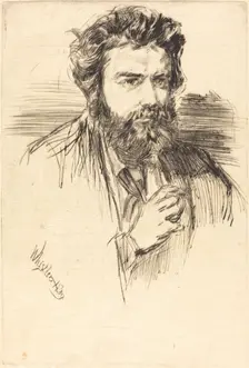 Astruc, A Literary Man, 1859. Creator: James Abbott McNeill Whistler