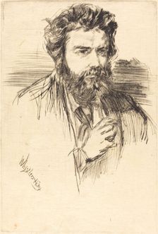 Astruc, A Literary Man, 1859. Creator: James Abbott McNeill Whistler