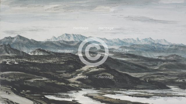 Asturian Coast, c.1916. Creator: David Muirhead Bone.