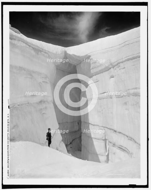 Asulkan Glacier from ice grotto, Selkirk Mts., B.C., c1902. Creator: Unknown.