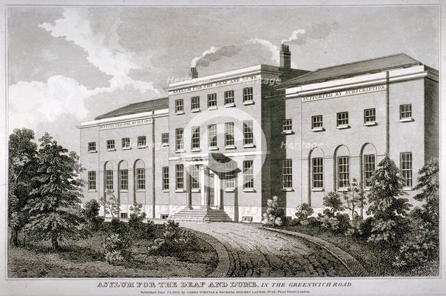 Asylum for the Deaf and Dumb, Old Kent Road, Southwark, London, 1813. Artist: Anon