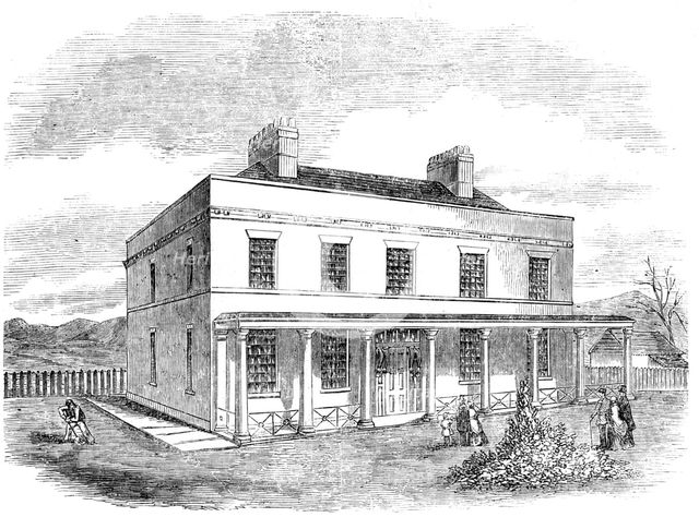 Asylum for the Temporary Reception of Insane Soldiers, at Fort Pitt, Chatham, 1857. Creator: Unknown.