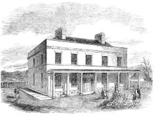 Asylum for the Temporary Reception of Insane Soldiers, at Fort Pitt, Chatham, 1857. Creator: Unknown