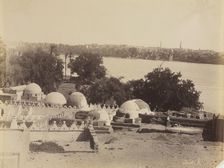 Asyut, View from the Mountain, c. 1870s -1880. Creator: Antonio Beato (British, c. 1825-1903)