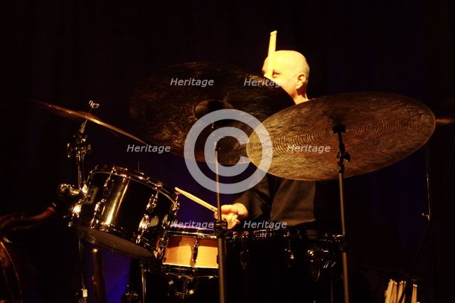 Asaf Sirkis, Emma Rawicz Quintet, Verdict Jazz Club, Brighton, East Sussex, 2022. Creator: Brian O'Connor.
