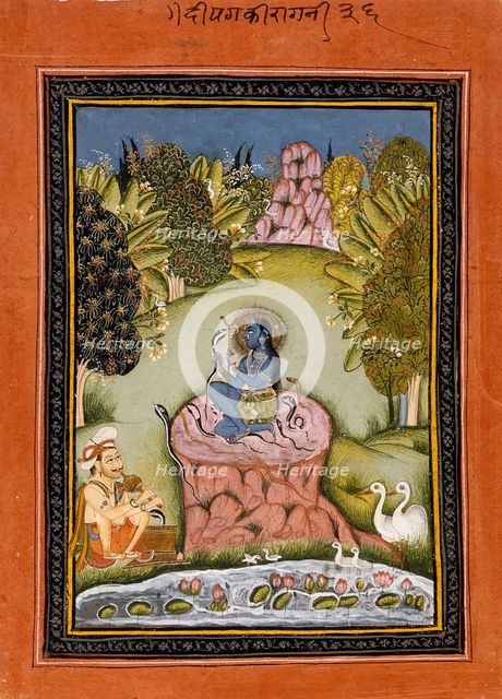 Asavari Ragini, the Fourth Wife of Shri Raga, Folio from a Ragamala (Garland of Melodies), c1790. Creator: Unknown.
