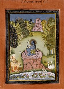 Asavari Ragini, the Fourth Wife of Shri Raga, Folio from a Ragamala (Garland of Melodies), c1790. Creator: Unknown