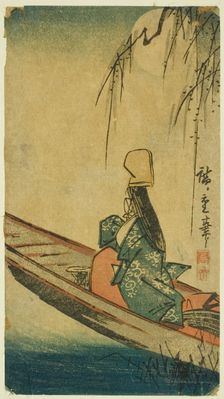 Asazuma boat, c. 1840s. Creator: Ando Hiroshige