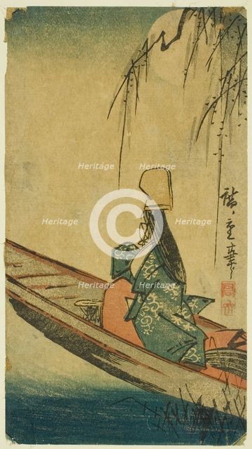 Asazuma boat, c. 1840s. Creator: Ando Hiroshige.