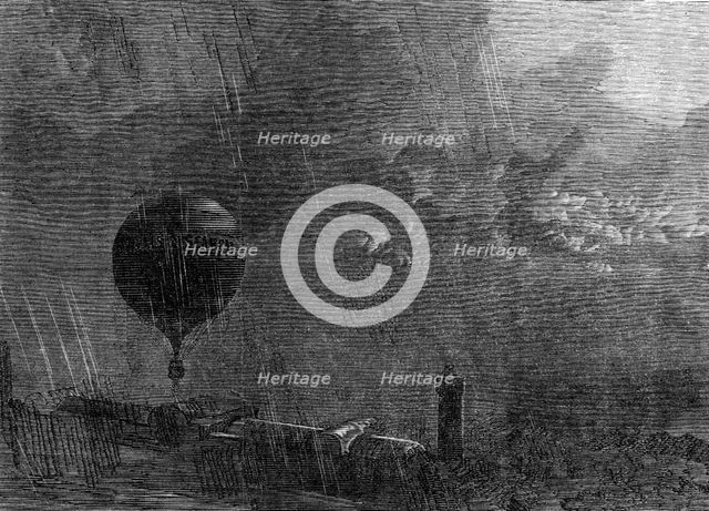 Ascent of Mr. Coxwell's Great Balloon from the Crystal Palace grounds, 1865. Creator: Unknown.