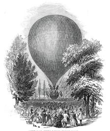 Ascent of Mr Green's Balloon, 1845. Creator: Unknown