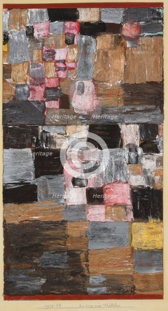 Ascent of a Little Town, 1930. Creator: Paul Klee.