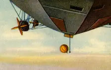 Ascent of zeppelin, Arctic expedition, 1932. Creator: Unknown