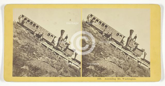 Ascending Mt. Washington, 1855/75. Creators: Kilburn Brothers, BW Kilburn.