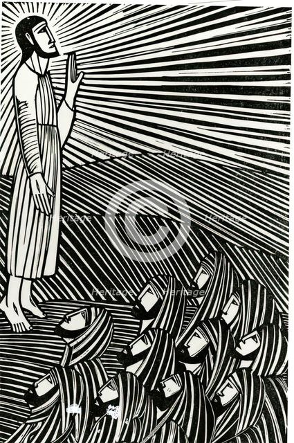Ascension, 1918. Creator: Eric Gill.