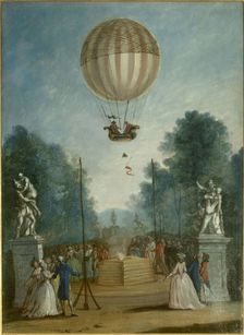 Ascension of Charles and Robert, at the Tuileries, December 1, 1783. Creator: Unknown