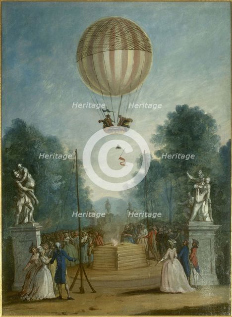 Ascension of Charles and Robert, at the Tuileries, December 1, 1783. Creator: Unknown.